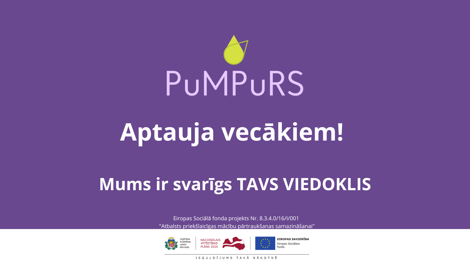 PuMPuRS vecāku aptauja